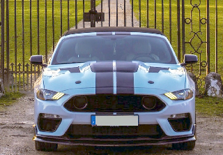 Location Ford Mustang style Shelby GT 2018 Blanche & Noir