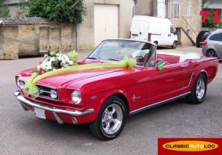 Location FORD USA MUSTANG 1965 ROUGE