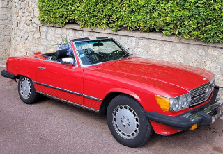 Mercedes Benz 560 SL 1987 Rouge