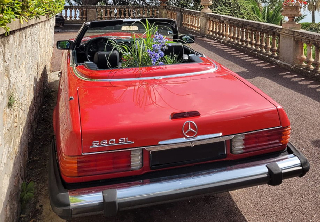 Mercedes Benz 560 SL 1987 Rouge