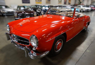 Mercedes Benz sl 190 1957 rouge