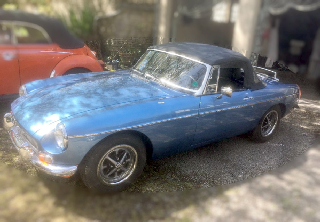 Mg MgB roadster 1973 Bleu