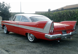 Plymouth Fury 1958 rouge/blanc