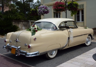 Pontiac 1954 54 BEIGE ET CREME
