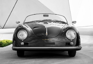 Porsche 356 cabriolet R 1961 Noir