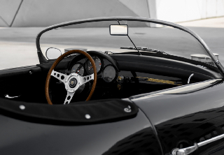 Porsche 356 cabriolet R 1961 Noir