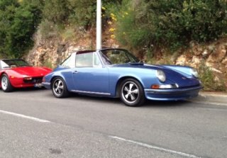 Porsche 911 2,4S Targa 1973 Bleue