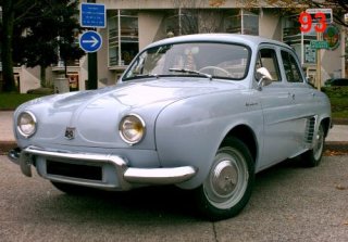 RENAULT DAUPHINE 1959 BLEU