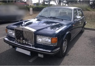 Rolls Royce silver spur 1984 bleu