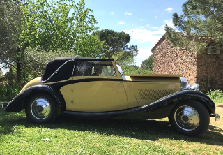 Rolls Royce Twenty 1928 Jaune et noire