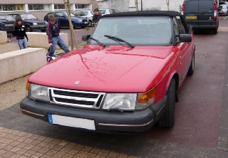 Saab 900 1989 Rouge
