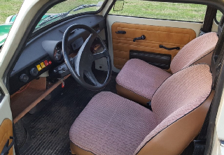 Trabant p601 1987 blanc et vert