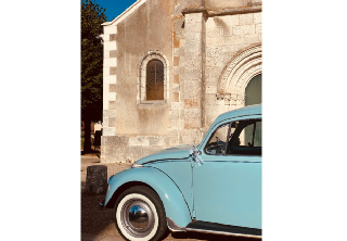 Volkswagen Coccinelle 1973 bleu ciel