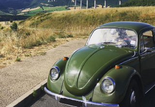Volkswagen coccinelle 1973 vert
