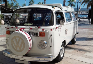 Volkswagen Combi bay window 1979 blanc