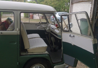 Volkswagen COMBI SPLIT 1967 VERT BLANC