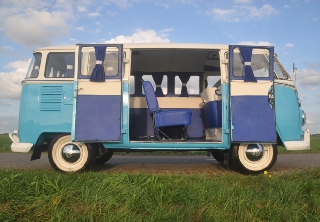 Volkswagen Combi T1 1959 Bleu et Blanc