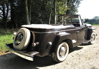 Willis Jeepster VJ2 1948 Marron
